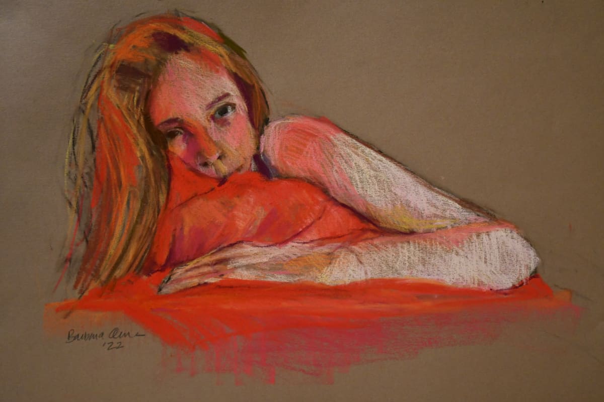 Lady in Red by Barbara  Abram 