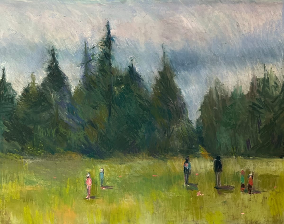 Frisbee Practice by Barbara  Abram, Image 1.