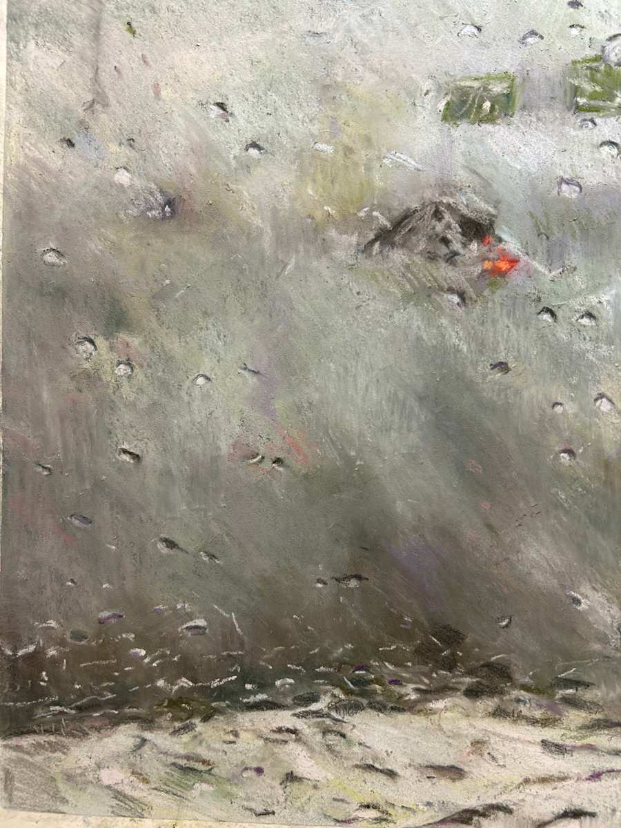 Red Tail Light by Barbara  Abram 