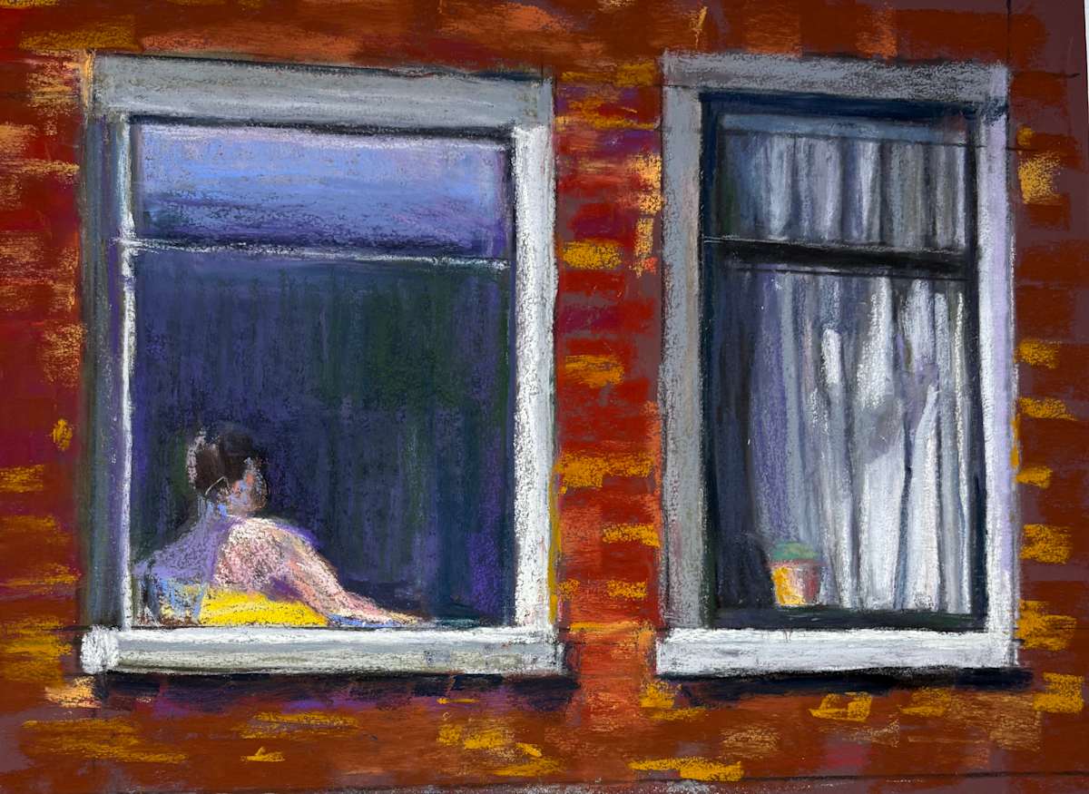 Window Duet by Barbara  Abram 