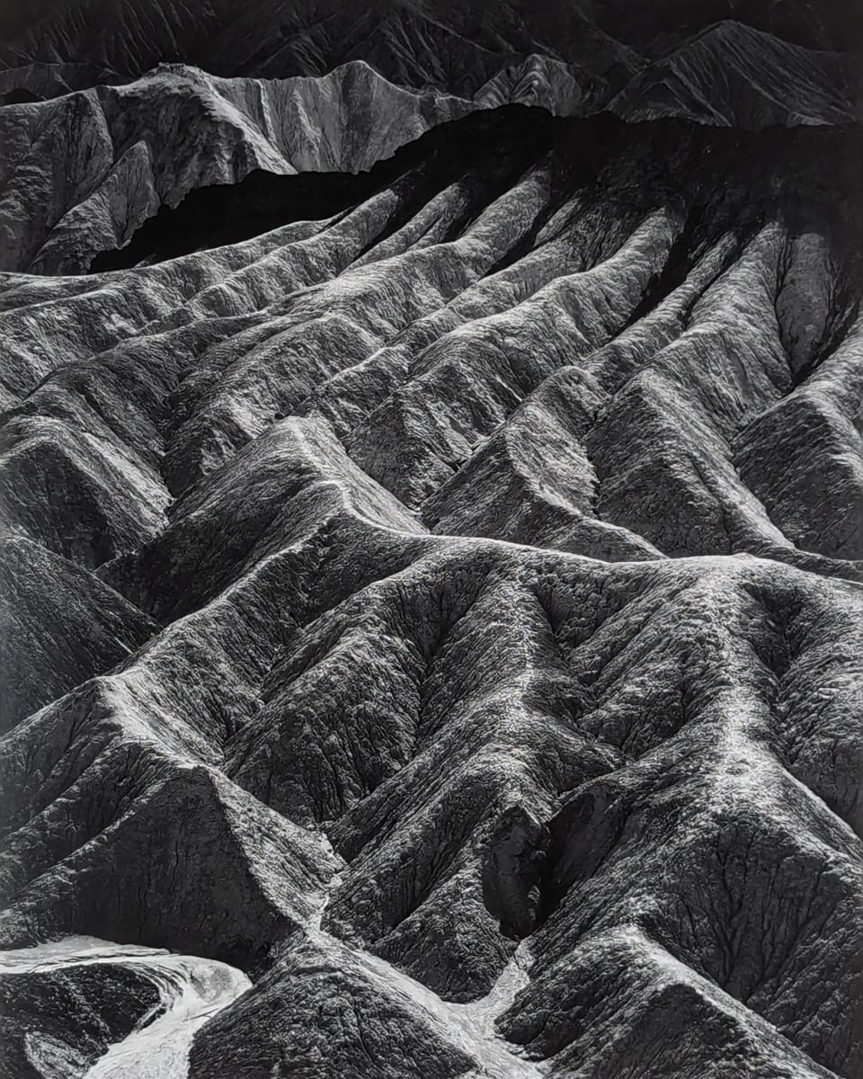 Zabriske Point, Death Valley National Monument, California by Ansel Adams 