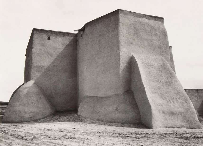 Saint Francis Church, Ranchos de Taos, New Mexico by Ansel Adams 