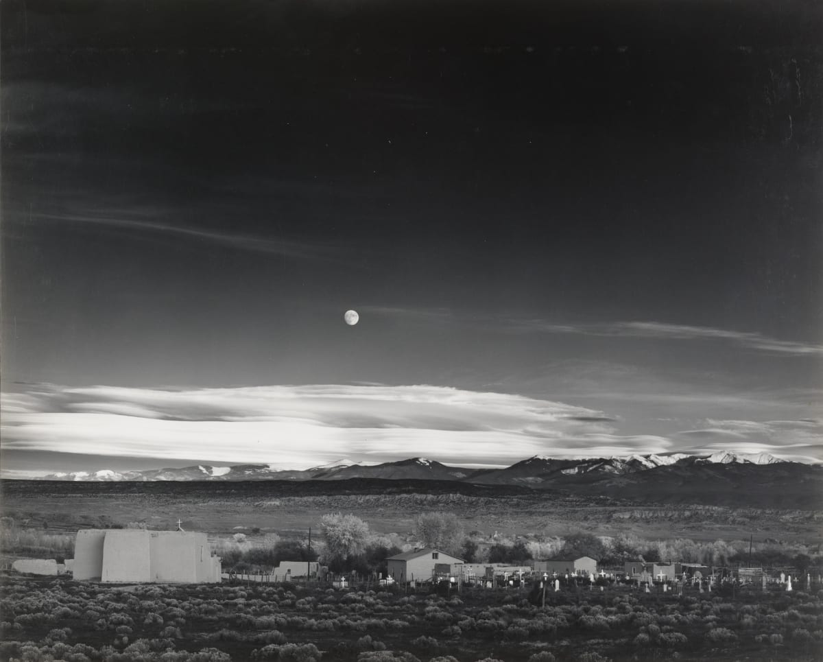 A Moonrise, Hernandez, Mexico by Ansel Adams 