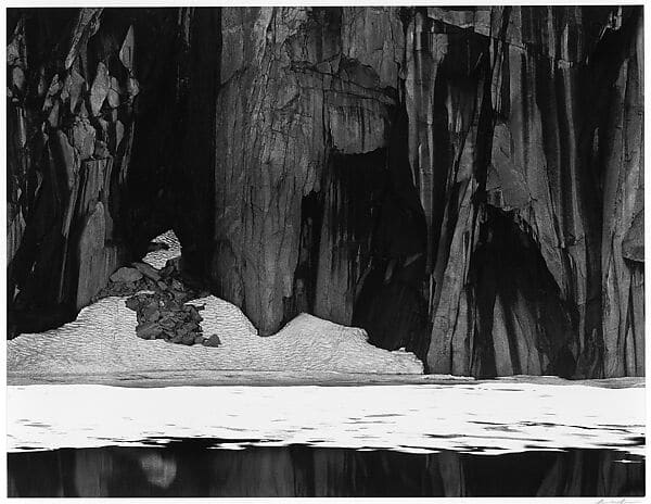 Frozen Lake and Cliffs by Ansel Adams 