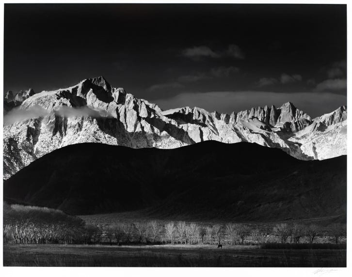 Winter Sunrise, Sierra Nevada (from Lone Pine) by Ansel Adams 