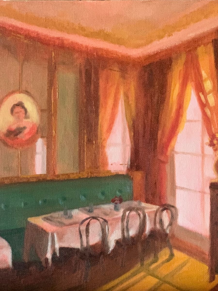 Upstairs at Bar Grillon by Janie Snowden 