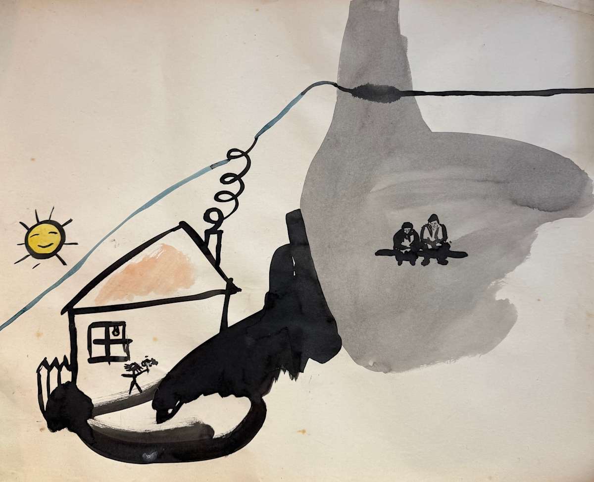 Village by Tedo Rekhviashvili 