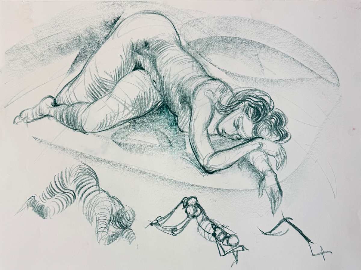 Life Drawing by Tedo Rekhviashvili, Image 12.