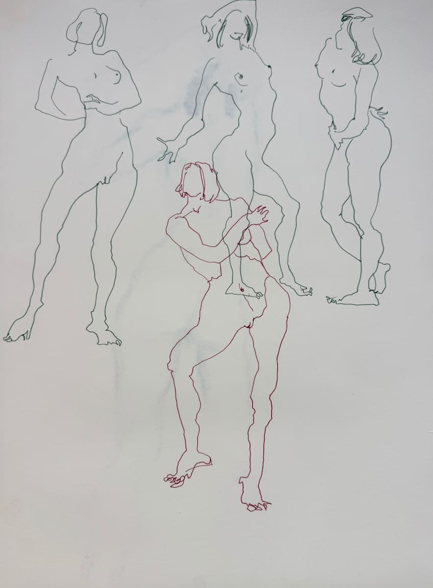 Life Drawing by Tedo Rekhviashvili 