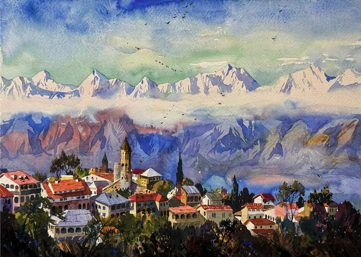 Sighnaghi by Tedo Rekhviashvili 