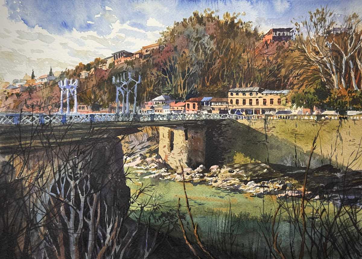 Kutaisi - Jachvi Bridge by Tedo Rekhviashvili 