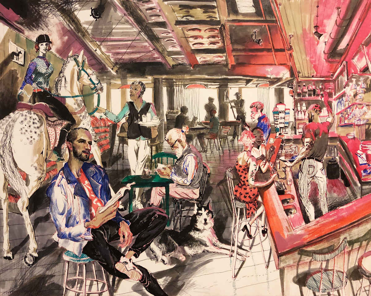 Tavern by Tedo Rekhviashvili 