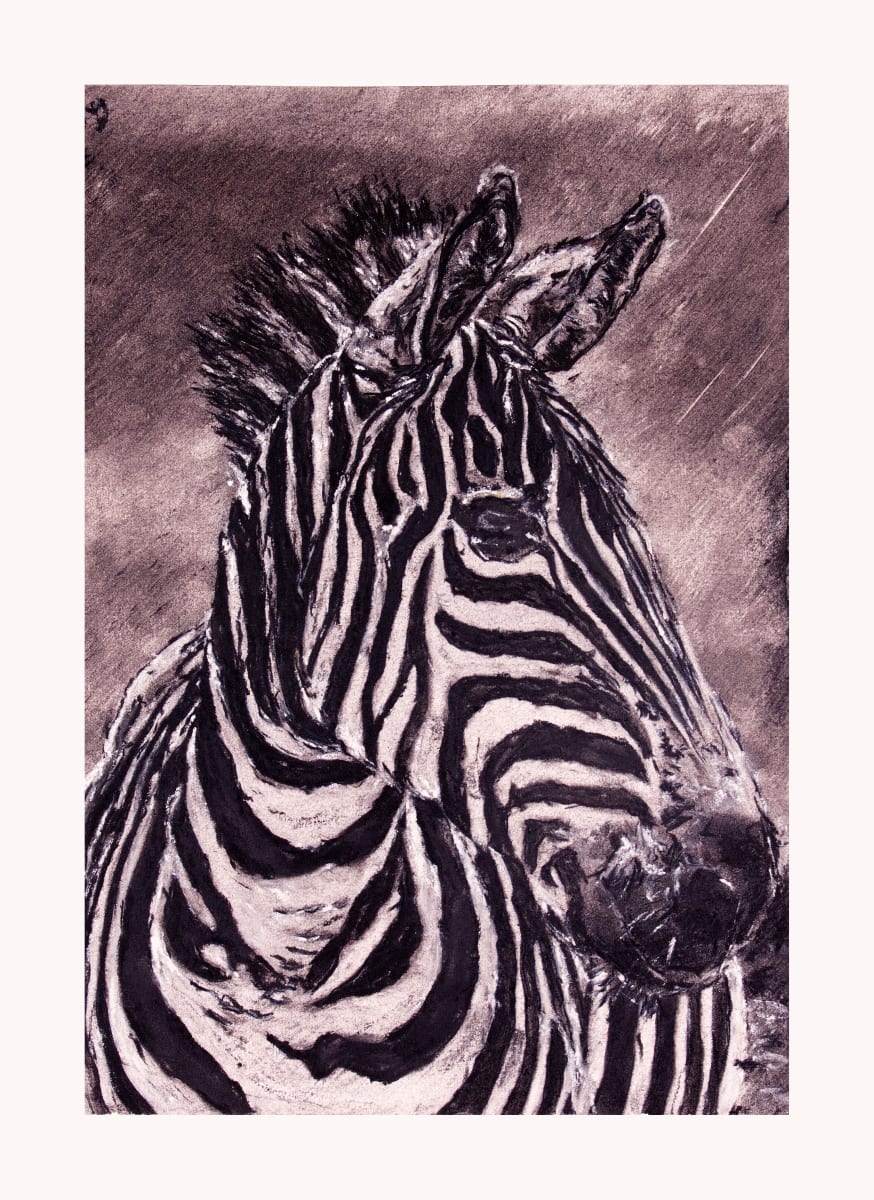 "Idube" Zebra Print by Lwazi Hlophe  Image: "Idube" Zebra Print