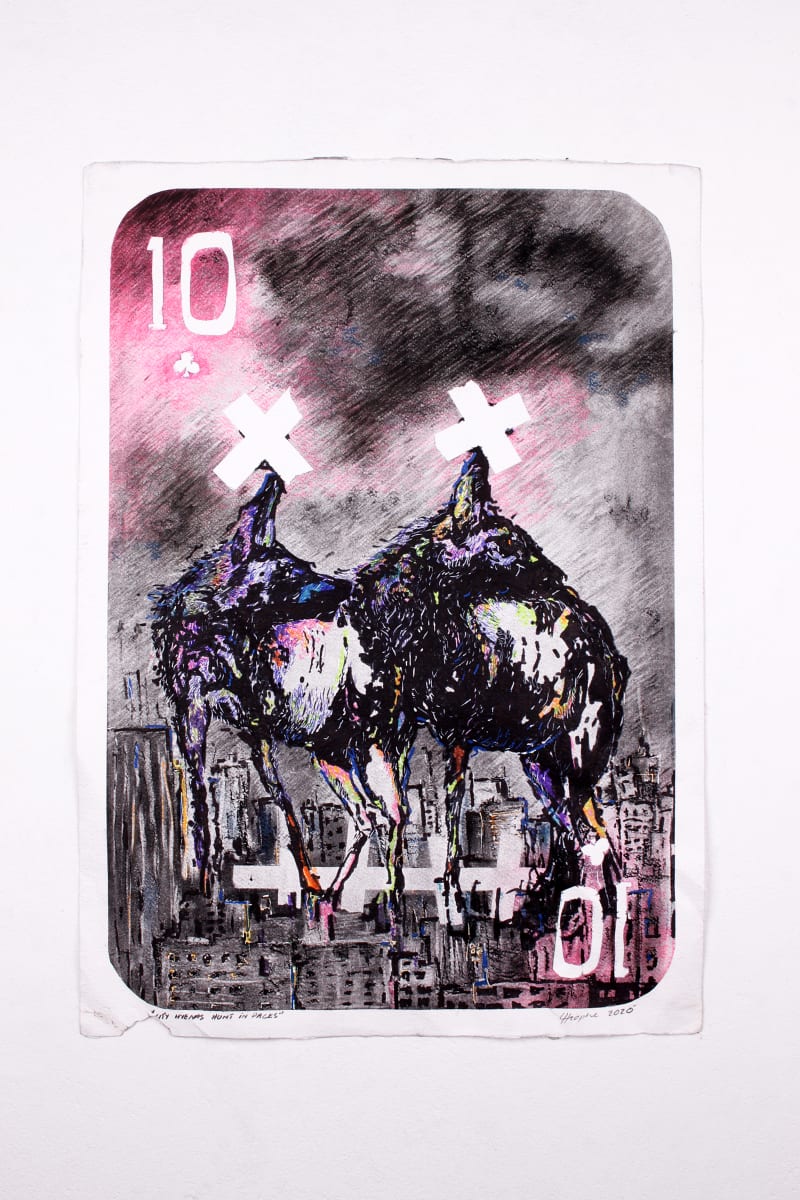 "City Hyenas hunt in pairs" by Lwazi Hlophe  Image:  "City Hyenas hunt in pairs"
