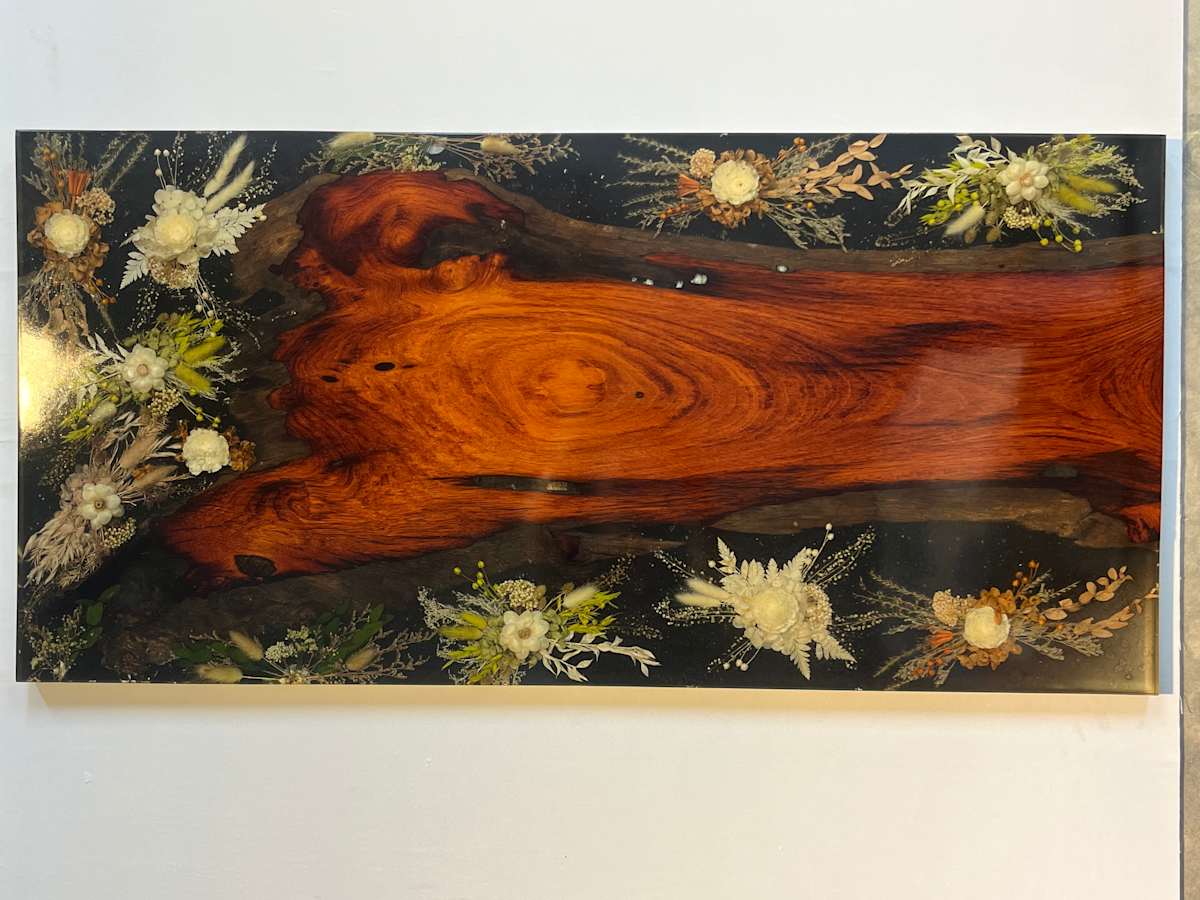 Nocturne Blooms by Martin Halpin (Mandara)  Image: 2025-03-TH-SLR1016-RDW-115x56x3cm-20kg-Nocturne Blooms