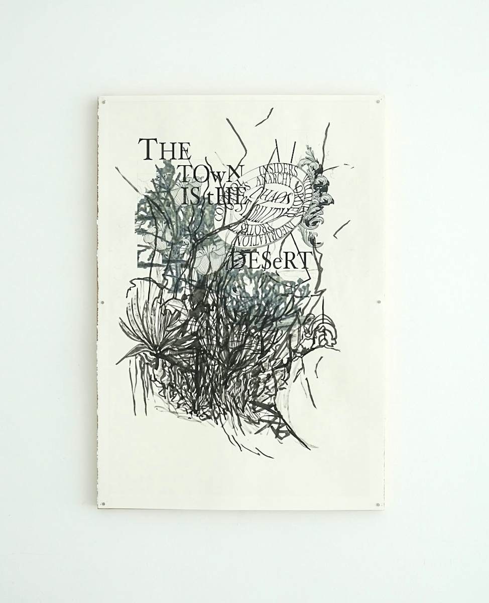 "A" Secretly Abandons "B", 2023 by Amanda Beech, Image 3.