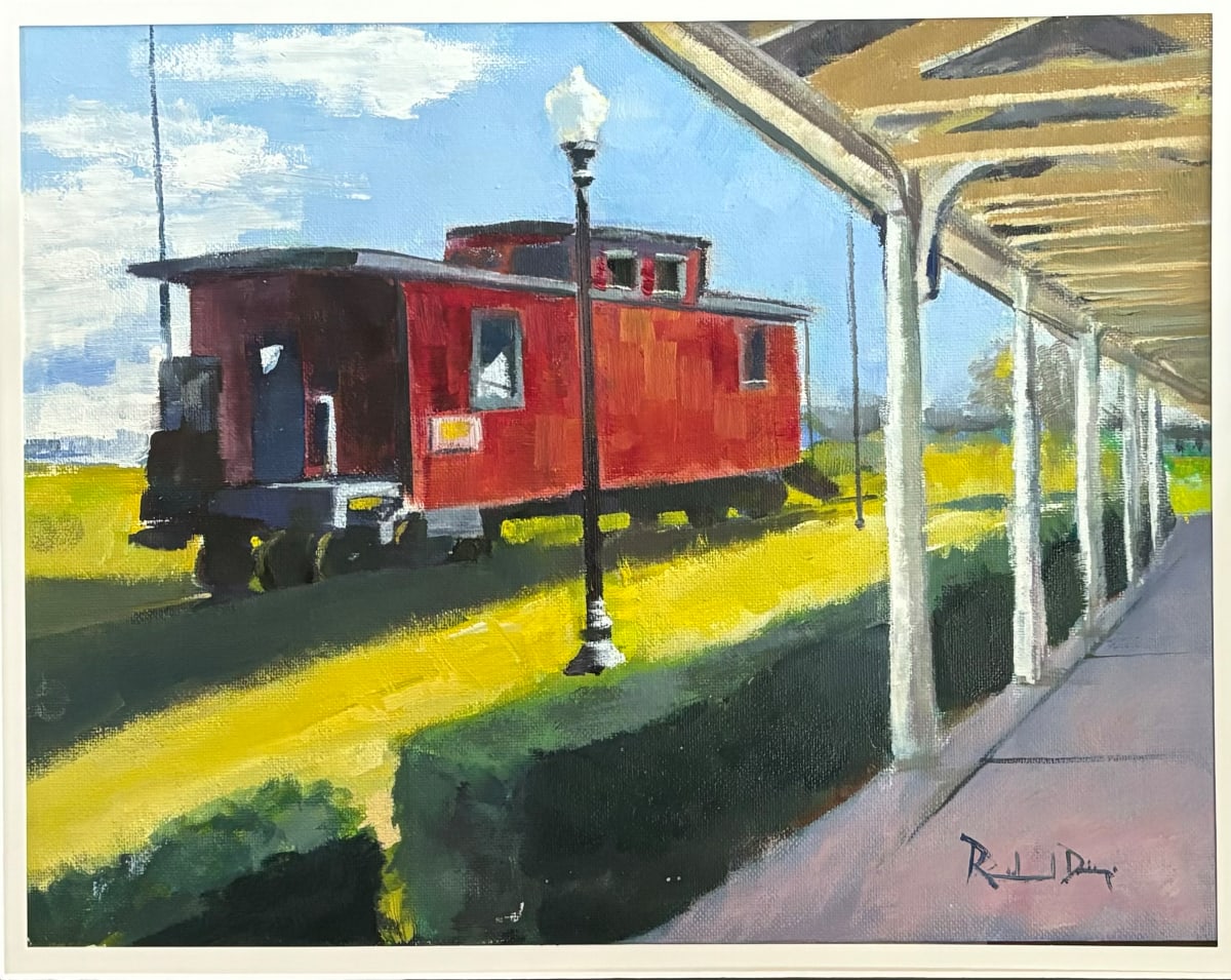 The Pinellas Park Caboose by Richard W Diego 