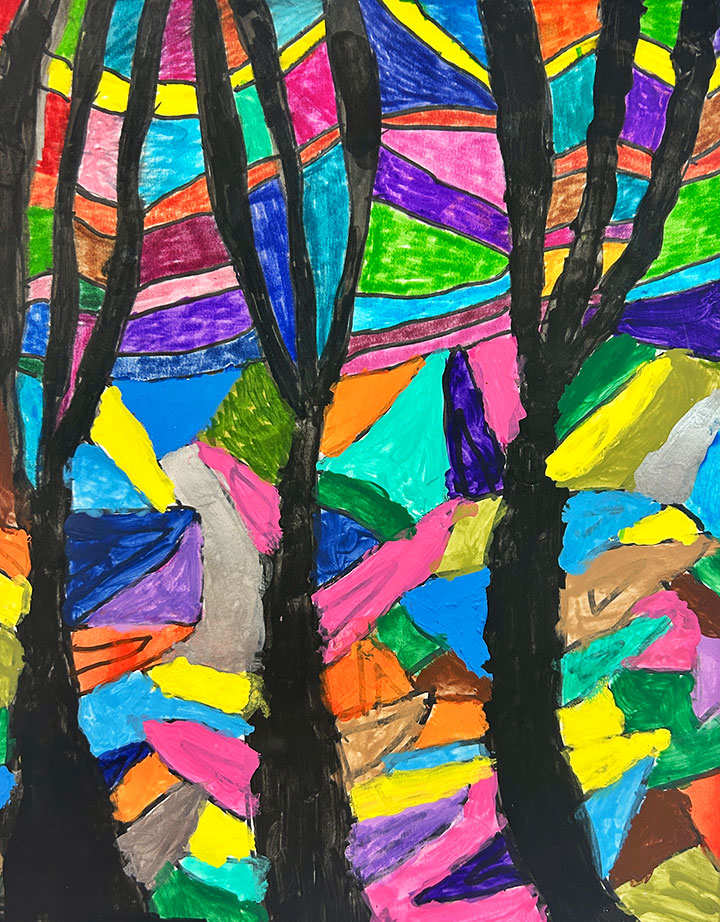 Stained Trees by Brenda Viens 