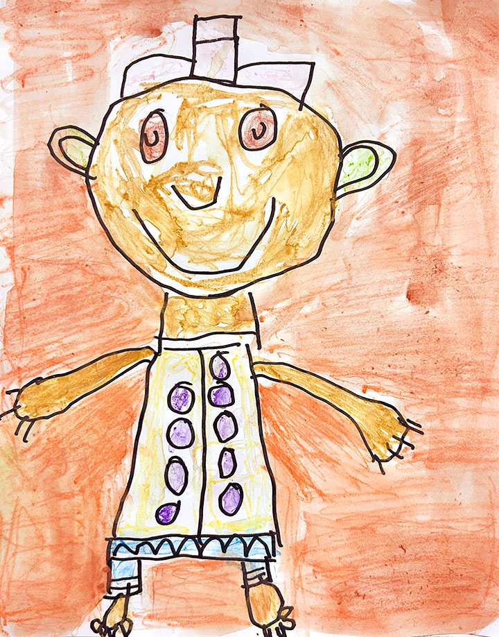 Purple Polka Dot by Lucy Long 