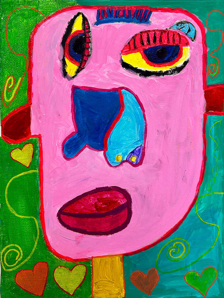 Picasso Inspired; A Face of Affection, Image 1.