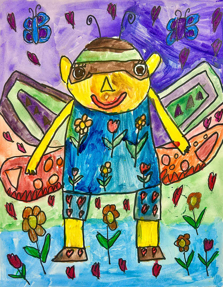 Flower and Heart by Jacqueline 