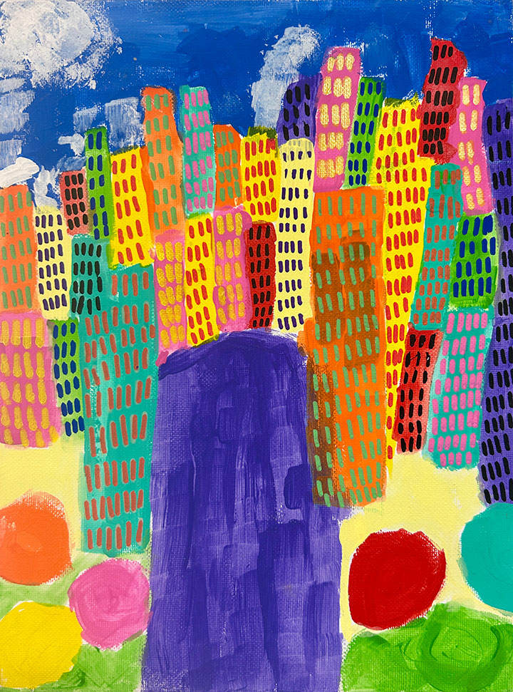 Tall Buildings in Spring by Kassidy Rutledge, Image 1.