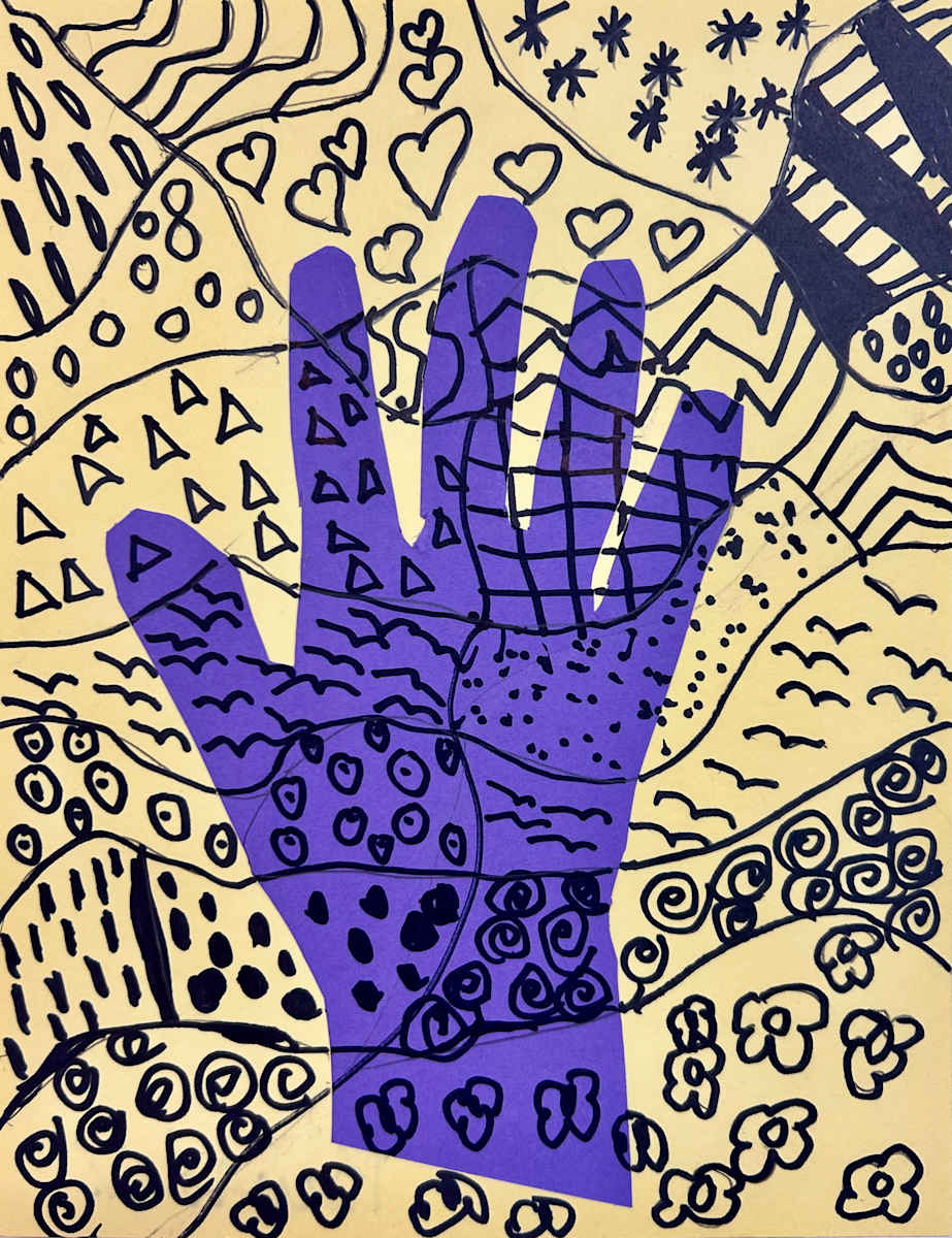 Purple Hand by Brenda Viens 
