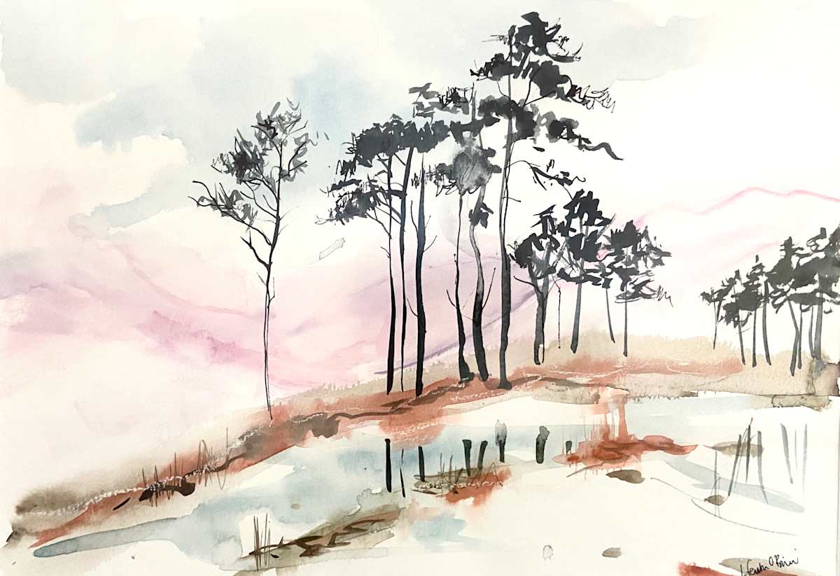Early Evening on the Old Road to Annat (Torridon) by Lisa Fenton O'Brien 
