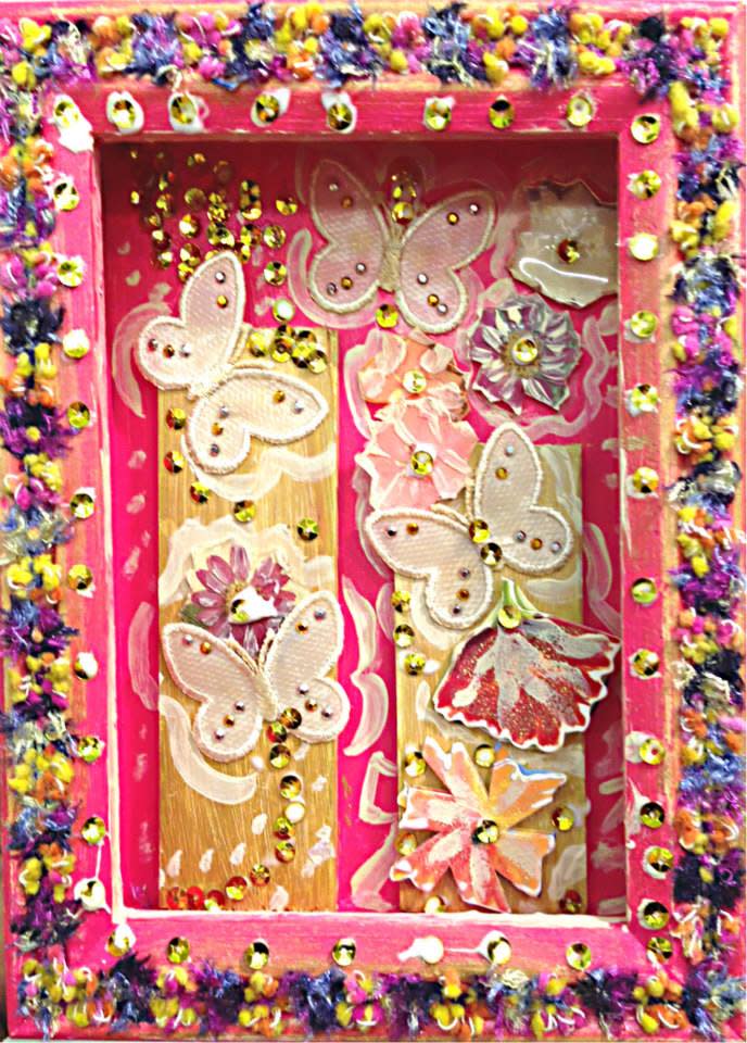 Baby Rose Marie Shadow Box by Martha Rodriguez  