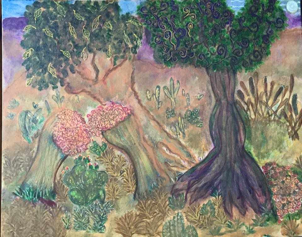 Dreaming of Sonora by Martha Rodriguez   Image: golden leaves, golden branches...