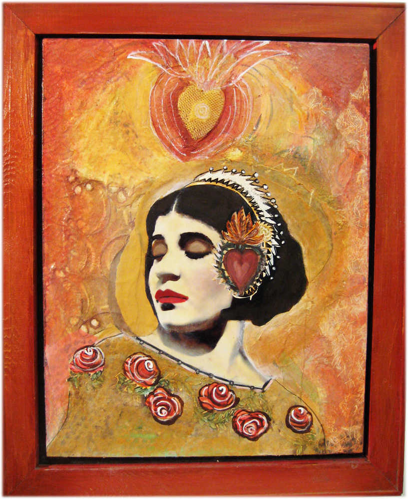 La Reina Tina by Martha Rodriguez   Image: portrait of Tina Modotti as royalty