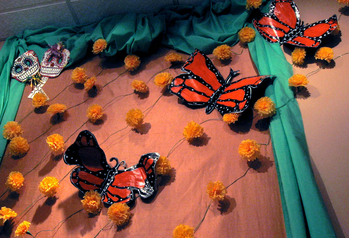 Mariposa Altar at San Jose Museum of Quilts & Fabric by Martha Rodriguez  