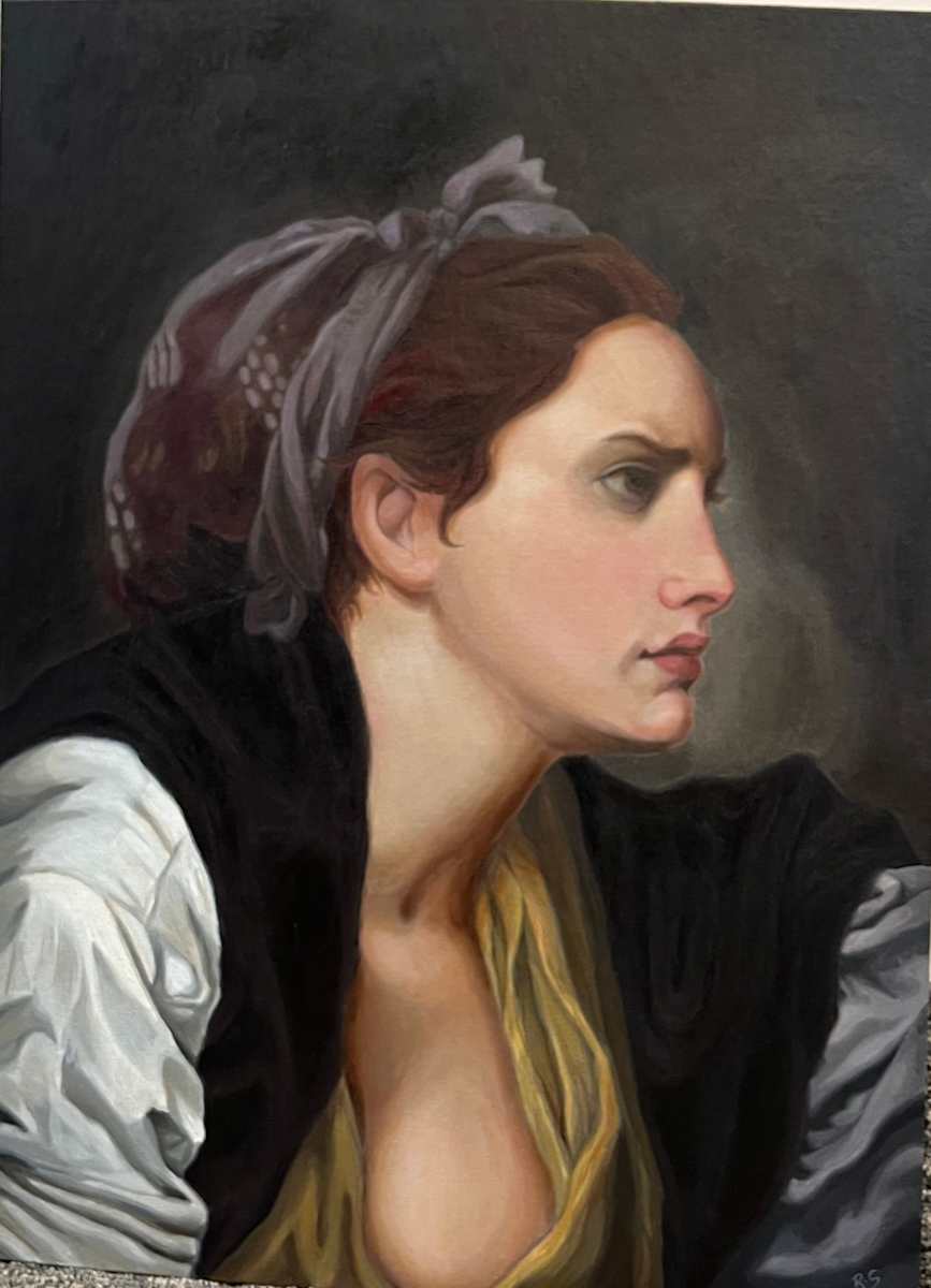 Jean-Baptiste Greuze Master Study by Rachael Songey, Image 1.