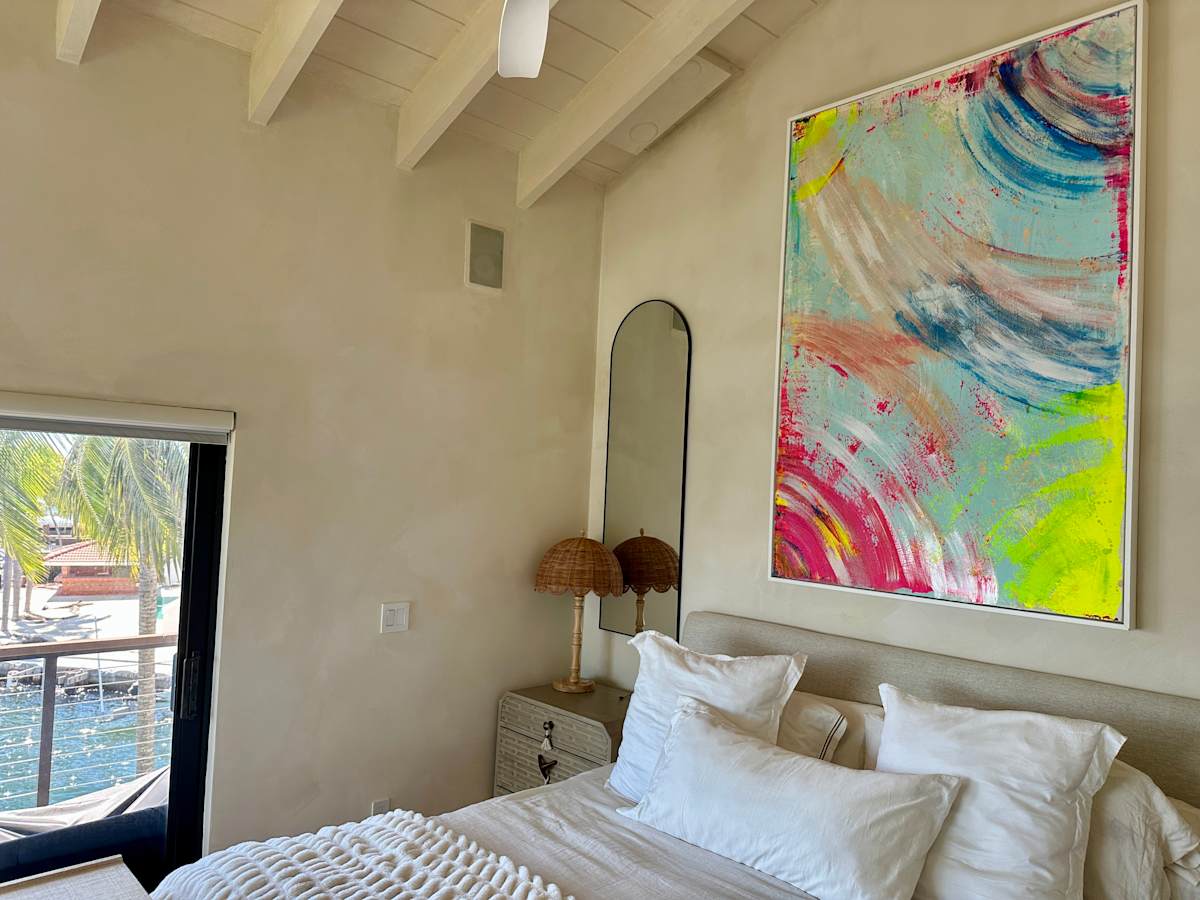 Skylark Sweep by Peter Studl  Image: Bright, enthusiastic work overlooking a lovely ocean vista in Coconut Grove. 