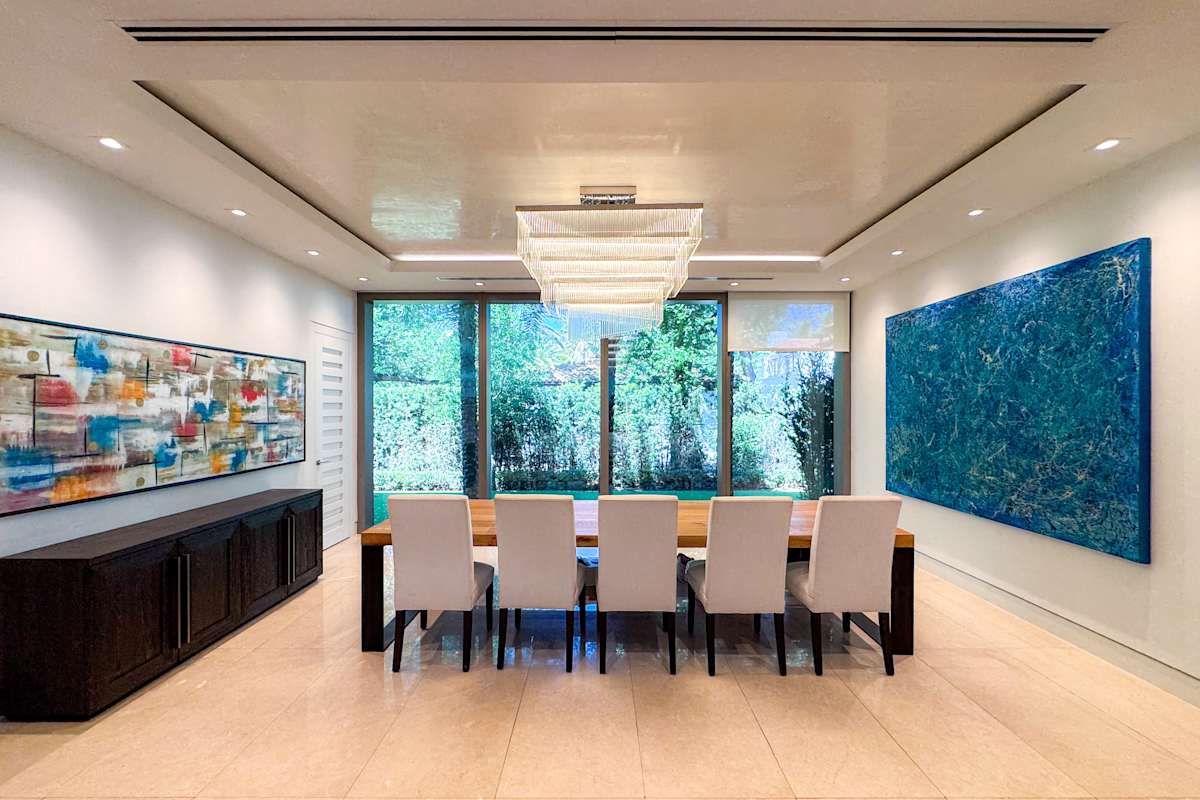 Installation - Two Paintings.  Pinecrest Florida, Image 7.