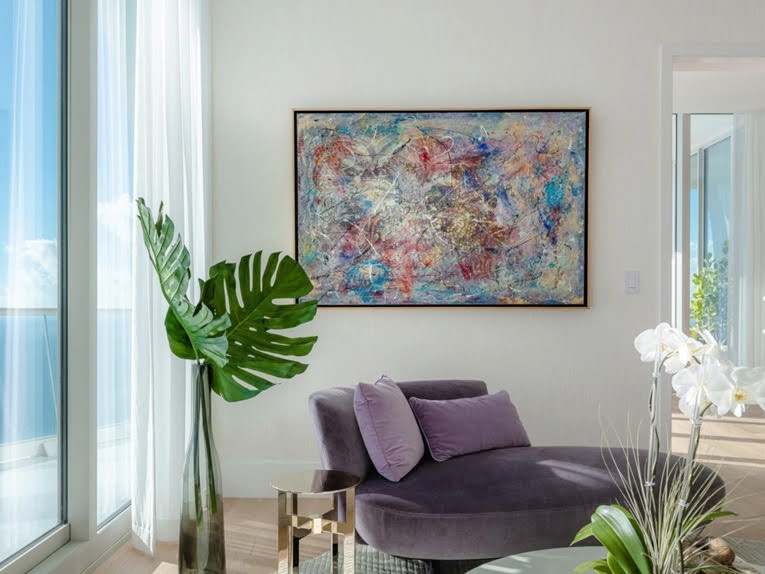 Pure Abstract -  Oceanfront condo. by Peter Studl 