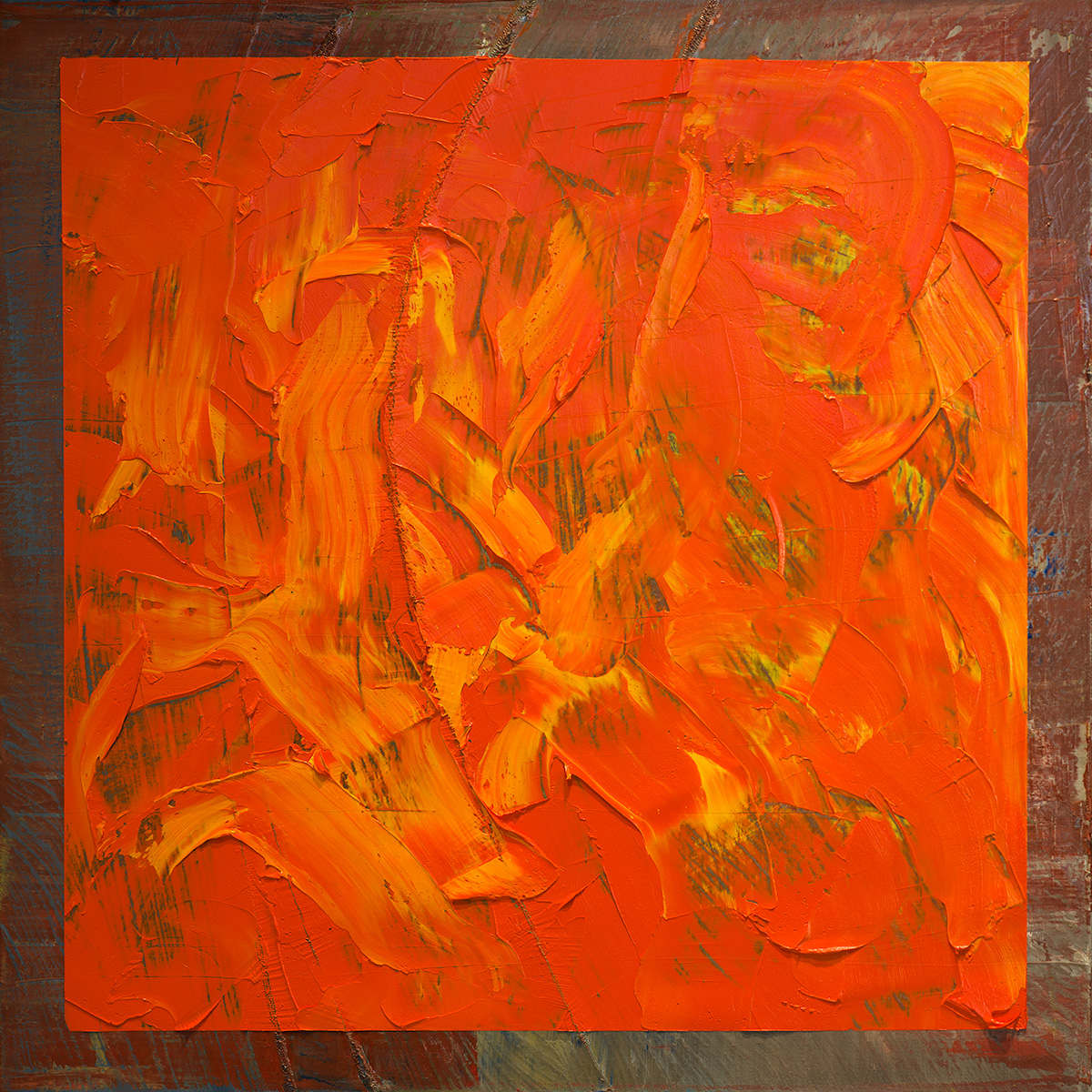 Chromatic Constellation IV – Orange Tempest by Ritu Raj, Image 3.