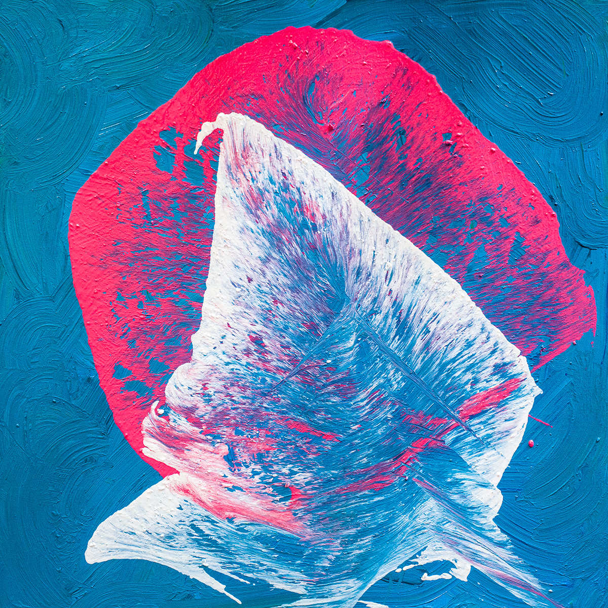 Fluid Heartbeat of Magenta and Sky by Ritu Raj 