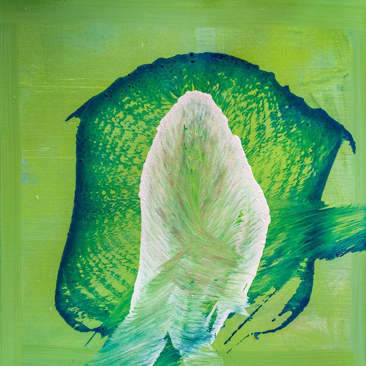 Organic Drift through Luminous Green by Ritu Raj 
