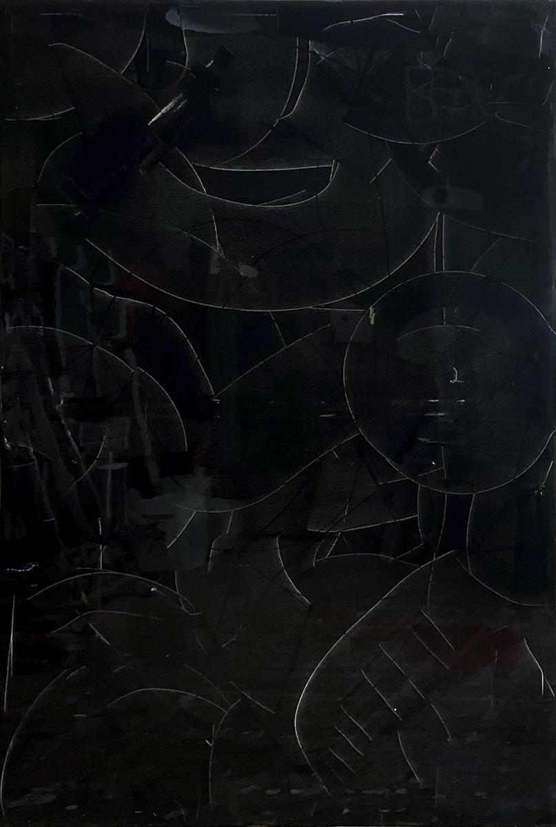 Scratched Black Mirror by Ritu Raj 