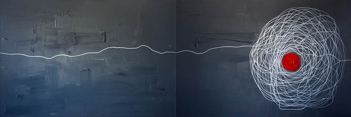Unraveling (Diptych) by Ritu Raj 