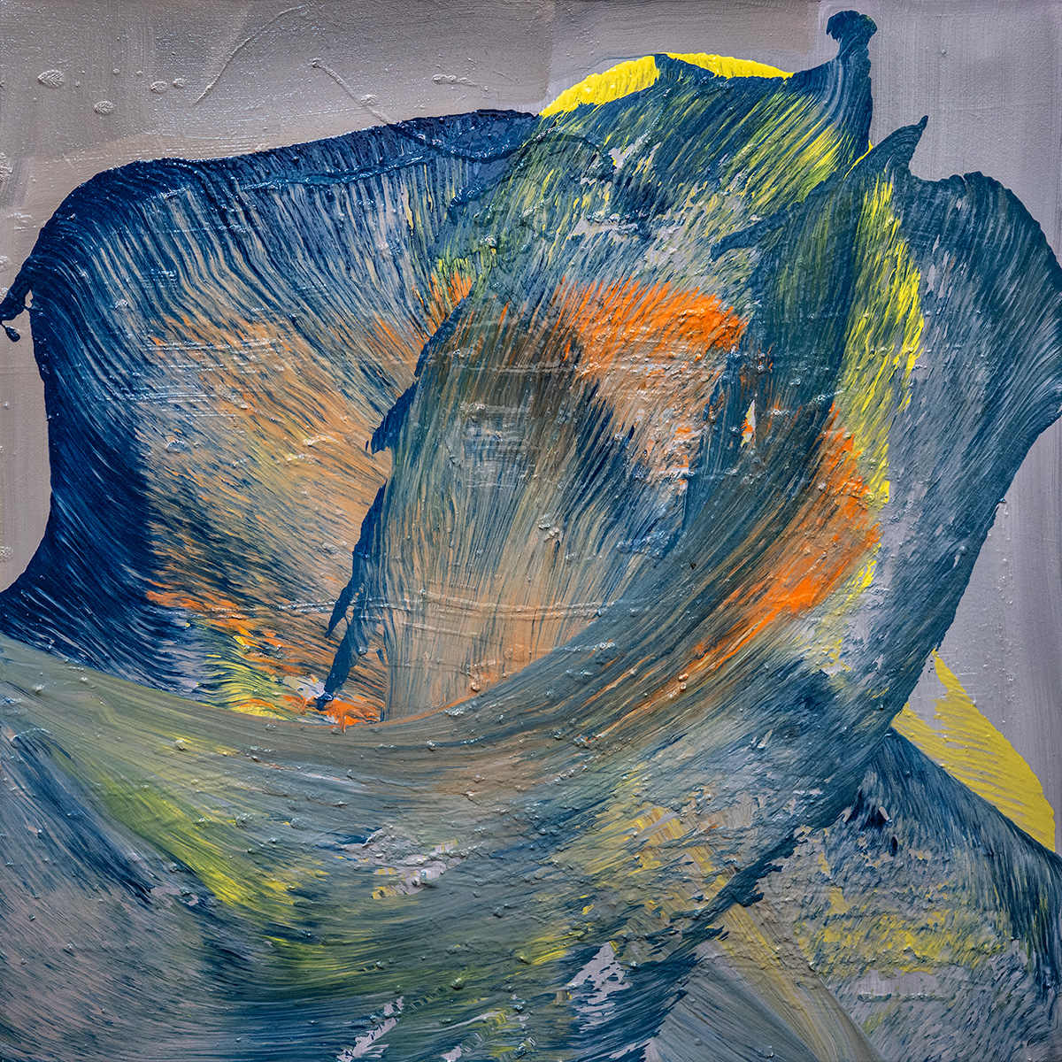 Waves of Citrine and Azure Whisper by Ritu Raj 