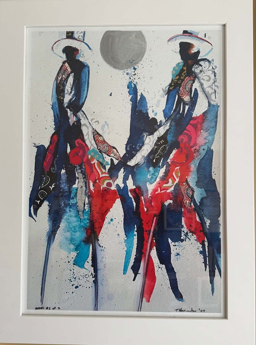 Midnight Walkers, by Tessa Alexander  Image: Midnight Walkers, (Embellished Print)
edition of 3, (20x14")