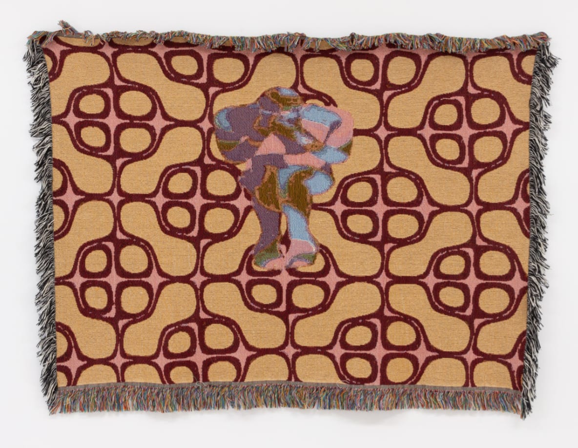 Untitled Weaving, ⁠ 2023 ⁠ by Tristan Sauer  Image: Tristan Sauer ⁠
Untitled Weaving, 2023 ⁠
Jacquard Loom Tapestry⁠
37" x 52"⁠
