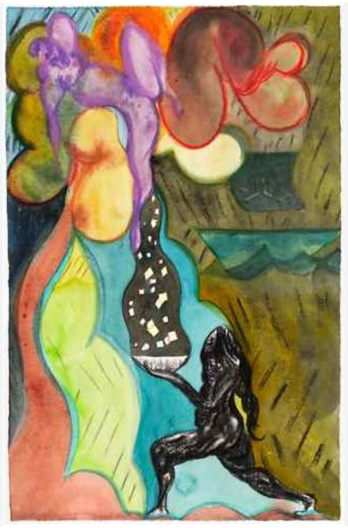 Give and Take, 2011 by Chris Ofili  Image: Give and Take, 2011
Chris Ofili
Digital Print 
cotton rag acid free paper with deckled edges