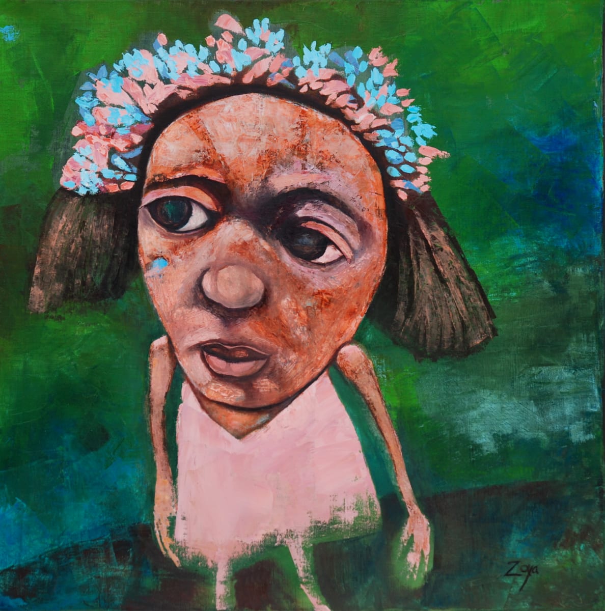 Flower Girl by Zoya Taylor  Image: Flower Girl
Zoya Taylor
Oil on canvas
24 x24