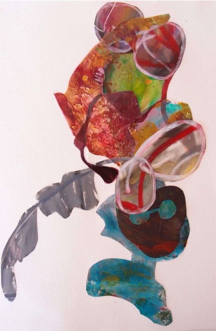 I am afraid I can not swim, 2013 by Llanor Alleyne  Image: I am afraid I can not swim, 2013
Llanor Alleyne
collage assemblage
9 x 12 