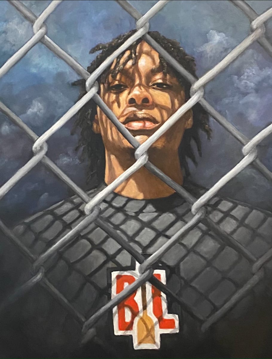Guard (Limited edition print), 2021 by Gordon Shadrach  Image: Gordon Shadrach, 
Guard (limited edition Print), 2021
Print from the painting “Guard” that is part of the 2021 Trade body of work. 
12" x 15" 

Limited Edition of 50 Prints and Black Loyalist Patch



