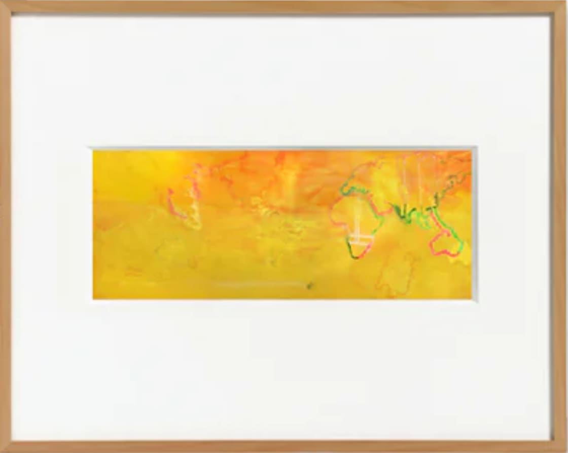 Australia to Africa (1969-70) by Frank Bowling  Image: Australia to Africa (1969-70) 
Giclée print on Somerset paper
297mm x 117mm
Limited Edition of 500 