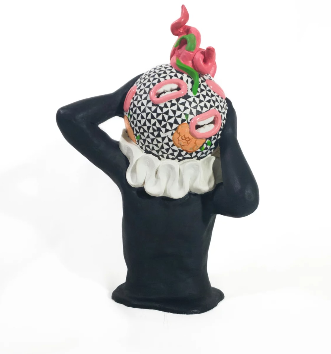 'Point of Contact iii', 2023 by Akeem Johnson  Image: Akeem Johnson
'Point of Contact iii', 2023
Ceramic
13 1/2 × 6 × 4 1/2 in